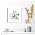 Picture of Botanical Burst II _GroupedProduct_Square_Canvas_Framed_