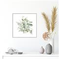 Picture of Botanical Burst II _GroupedProduct_Square_Canvas_Framed_