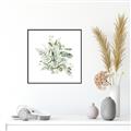 Picture of Botanical Burst II _GroupedProduct_Square_Canvas_Framed_