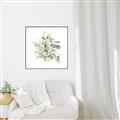 Picture of Botanical Burst II _GroupedProduct_Square_Canvas_Framed_
