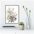 Picture of Wild Flower Bouquet II _GroupedProduct_Rectangle_Portrait_Canvas_Framed_