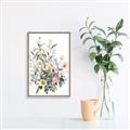 Picture of Wild Flower Bouquet II _GroupedProduct_Rectangle_Portrait_Canvas_Framed_