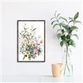 Picture of Wild Flower Bouquet II _GroupedProduct_Rectangle_Portrait_Canvas_Framed_