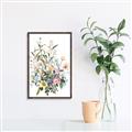 Picture of Wild Flower Bouquet II _GroupedProduct_Rectangle_Portrait_Canvas_Framed_
