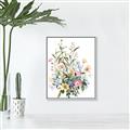 Picture of Wild Flower Bouquet II _GroupedProduct_Rectangle_Portrait_Canvas_Framed_