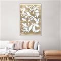 Picture of White Wash Florals I _GroupedProduct_Rectangle_Portrait_Canvas_Framed_