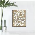 Picture of White Wash Florals II _GroupedProduct_Rectangle_Portrait_Canvas_Framed_