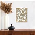 Picture of White Wash Florals II _GroupedProduct_Rectangle_Portrait_Canvas_Framed_
