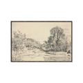 Picture of Sketched Creek _GroupedProduct_Rectangle_Landscape_Canvas_Framed_
