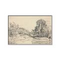 Picture of Sketched Creek _GroupedProduct_Rectangle_Landscape_Canvas_Framed_