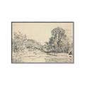 Picture of Sketched Creek _GroupedProduct_Rectangle_Landscape_Canvas_Framed_