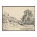Picture of Sketched Creek _GroupedProduct_Rectangle_Landscape_Canvas_Framed_
