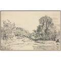 Picture of Sketched Creek _GroupedProduct_Rectangle_Landscape_Canvas_Framed_