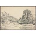 Picture of Sketched Creek _GroupedProduct_Rectangle_Landscape_Canvas_Framed_