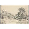Picture of Sketched Creek _GroupedProduct_Rectangle_Landscape_Canvas_Framed_