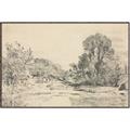 Picture of Sketched Creek _GroupedProduct_Rectangle_Landscape_Canvas_Framed_