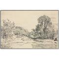 Picture of Sketched Creek _GroupedProduct_Rectangle_Landscape_Canvas_Framed_