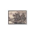 Picture of Sketched River _GroupedProduct_Rectangle_Landscape_Canvas_Framed_