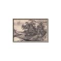 Picture of Sketched River _GroupedProduct_Rectangle_Landscape_Canvas_Framed_