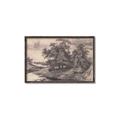 Picture of Sketched River _GroupedProduct_Rectangle_Landscape_Canvas_Framed_