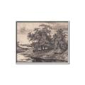 Picture of Sketched River _GroupedProduct_Rectangle_Landscape_Canvas_Framed_
