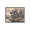 Picture of Sketched River _GroupedProduct_Rectangle_Landscape_Canvas_Framed_