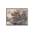 Picture of Sketched River _GroupedProduct_Rectangle_Landscape_Canvas_Framed_