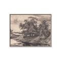 Picture of Sketched River _GroupedProduct_Rectangle_Landscape_Canvas_Framed_