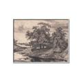 Picture of Sketched River _GroupedProduct_Rectangle_Landscape_Canvas_Framed_