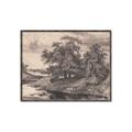 Picture of Sketched River _GroupedProduct_Rectangle_Landscape_Canvas_Framed_
