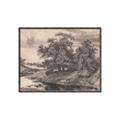 Picture of Sketched River _GroupedProduct_Rectangle_Landscape_Canvas_Framed_