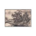 Picture of Sketched River _GroupedProduct_Rectangle_Landscape_Canvas_Framed_
