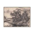 Picture of Sketched River _GroupedProduct_Rectangle_Landscape_Canvas_Framed_