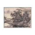 Picture of Sketched River _GroupedProduct_Rectangle_Landscape_Canvas_Framed_