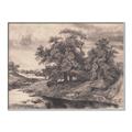 Picture of Sketched River _GroupedProduct_Rectangle_Landscape_Canvas_Framed_