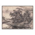 Picture of Sketched River _GroupedProduct_Rectangle_Landscape_Canvas_Framed_