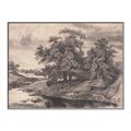 Picture of Sketched River _GroupedProduct_Rectangle_Landscape_Canvas_Framed_
