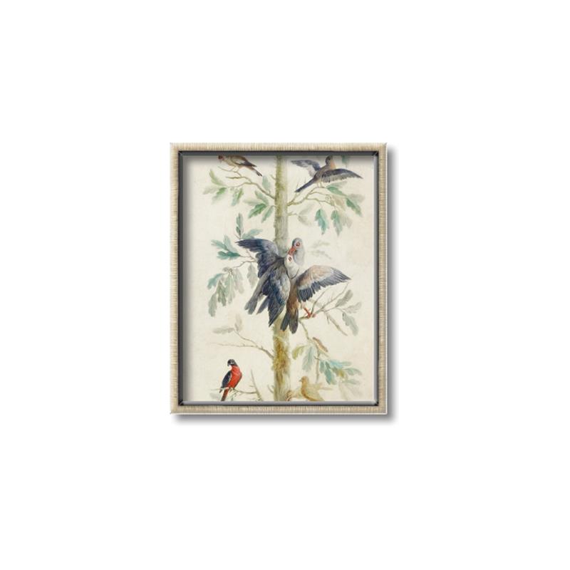 Picture of Six Birds _GroupedProduct_Rectangle_Portrait_Canvas_Framed_