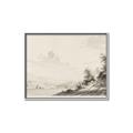 Picture of Riverside Sketched _GroupedProduct_Rectangle_Landscape_Canvas_Framed_