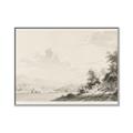 Picture of Riverside Sketched _GroupedProduct_Rectangle_Landscape_Canvas_Framed_