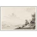 Picture of Riverside Sketched _GroupedProduct_Rectangle_Landscape_Canvas_Framed_