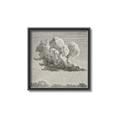 Picture of Sketched Clouds _GroupedProduct_Square_Canvas_Framed_