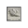 Picture of Sketched Clouds _GroupedProduct_Square_Canvas_Framed_