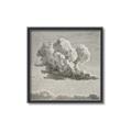 Picture of Sketched Clouds _GroupedProduct_Square_Canvas_Framed_