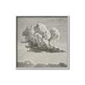 Picture of Sketched Clouds _GroupedProduct_Square_Canvas_Framed_