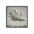Picture of Sketched Clouds _GroupedProduct_Square_Canvas_Framed_