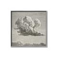 Picture of Sketched Clouds _GroupedProduct_Square_Canvas_Framed_