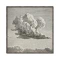 Picture of Sketched Clouds _GroupedProduct_Square_Canvas_Framed_