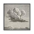 Picture of Sketched Clouds _GroupedProduct_Square_Canvas_Framed_