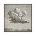 Picture of Sketched Clouds _GroupedProduct_Square_Canvas_Framed_
